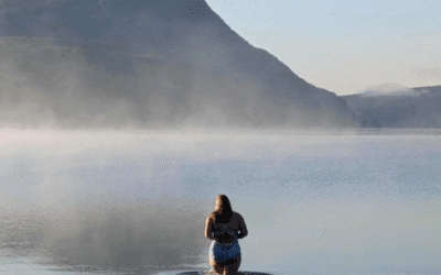 Nadine Bennett Does A Thomas Across Lake Willoughby