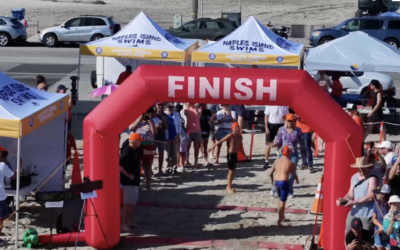Maksym Marshchivskyi, Andres Alonso Swim Shoulder-to-Shoulder At Naples Island Swims