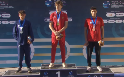 Alan Nosov of Russia Wins 5 km World Junior Open Water Swimming Championships