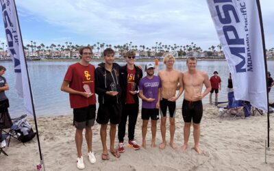 Thomas Langlois Three-peats at the MPSF 5 km Open Water Swimming Championships